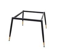 I mobili per le gambe supportano i piedi. Metal Table Legs Heavy Duty Desk Legs Iron Furniture Legs,Dining with Screw and Suction Cup,Two installation Methods(Black+gold,80*80cm(32*32in))
