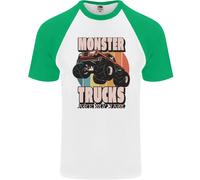 I Monster Trucks Sono Il Mio Jam Divertente Maglietta S/S Da Baseball Per Uomini