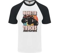 I Monster Trucks Sono Il Mio Jam Divertente Maglietta S/S Da Baseball Per Uomini