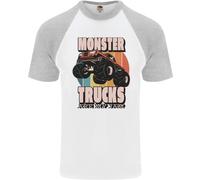 I Monster Trucks Sono Il Mio Jam Divertente Maglietta S/S Da Baseball Per Uomini