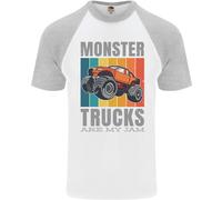I Monster Trucks Sono La Mia Passione Maglietta Baseball Uomo S/S