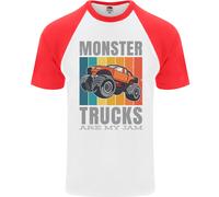 I Monster Trucks Sono La Mia Passione Maglietta Baseball Uomo S/S