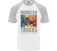 I Monster Trucks Sono La Mia Passione Maglietta Baseball Uomo S/S
