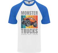 I Monster Trucks Sono La Mia Passione Maglietta Baseball Uomo S/S