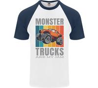 I Monster Trucks Sono La Mia Passione Maglietta Baseball Uomo S/S