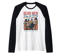 I Morti Non pagano Tasse - Día de Los Muertos Libertarian Maglia con Maniche Raglan