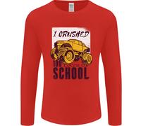 I Mostri Dei 100 Giorni Di Scuola Camion Uomo Manica Lunga T-Shirt