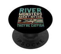 I mostri del fiume non sono miti, sono pesci gatto PopSockets PopGrip Adesivo