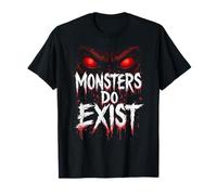 I Mostri esistono - Abbigliamento Horrorcore Tatuaggio Occhi Spaventosi Maglietta