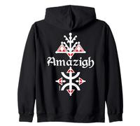 I Motivi delle ceramiche Kabyle dell'Algeria - AMAZIGH Felpa con Cappuccio