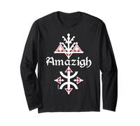 I Motivi delle ceramiche Kabyle dell'Algeria - AMAZIGH Maglia a Manica