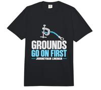 I Motivi Vanno sulla Sicurezza della Linea di Messa a Terra del Primo Viaggiatore Lineman Comfort Colors Adult Heavyweight T-Shirt