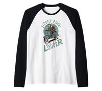 I Motociclisti Lo Fanno più Forte in Stile Scooter retrò Maglia con Maniche Raglan