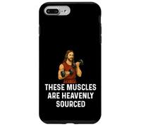 I muscoli sono di origine celeste Gesù sollevamento pesi Fitness Custodia per iPhone 7 Plus/8 Plus