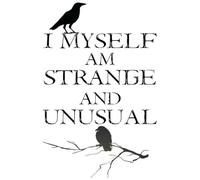 I Myself Am Strange & Unusual Notebook: Wide Ruled Lined Journal 110-Page Composition book for Writing (6 x 9 Inches)