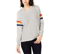 I.N.C Felpa Con Cappuccio A Strisce Arcobaleno Per Donna