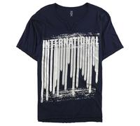 I.N.C Maglietta Basic Metallica Da Uomo, Blu, XX-Grande