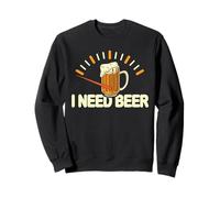 I Need Beer Funny Drinking Team Cool Beer Lover Felpa