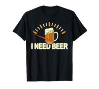 I Need Beer Funny Drinking Team Cool Beer Lover Maglietta