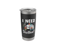 I Need Sloffee Sloth Coffee Funny Sloth Lovers Coffee Lovers Bicchiere termico in acciaio inox doppia parete