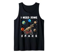 I Need Some Space Dinosaur Trex Riding Bicycle Funny Bike Canotta