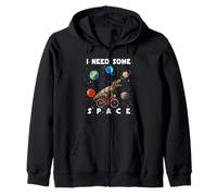 I Need Some Space Dinosaur Trex Riding Bicycle Funny Bike Felpa con Cappuccio