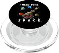 I Need Some Space Dinosaur Trex Riding Bicycle Funny Bike PopSockets PopGrip per MagSafe