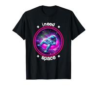 I Need Space Divertente Galaxy Astronauta Introvert Design Maglietta
