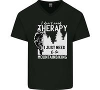 I Need To Go Mountain Bicicletta Divertente Ciclismo Uomo V-Neck Cotone T-Shirt