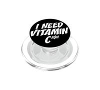 I Need Vitamin Cash Contanti Libertà Finanziaria Denaro PopSockets PopGrip per MagSafe