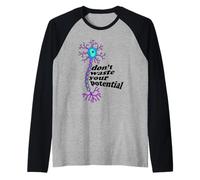 I neuroni Non sprecano potenziale: Neurofani Science Meme Maglia con Maniche Raglan