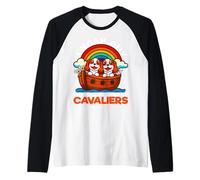 I Noah Guy Che aveva Un Paio di Cavalieri King Charles Spaniel Maglia con Maniche Raglan
