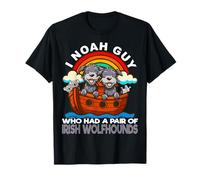 I Noah Guy Che aveva Un Paio di levrieri irlandesi Cane Arca di Noè Maglietta