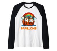 I Noah Guy Che aveva Un Paio di Papillons Religiosi dellArca di Noè Maglia con Maniche Raglan