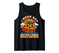 I Noah Guy Che aveva Un Paio di pastori Tedeschi Noah's Ark Pun Canotta