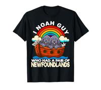 I Noah Guy Che aveva Un Paio di Terranova Noah's Ark Dog Maglietta