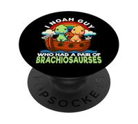 I Noè Guy che aveva un paio di brachiosauri Noè Arca Dino PopSockets PopGrip Adesivo