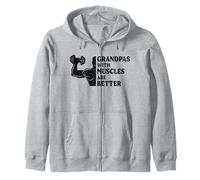 I Nonni con i Muscoli Sono Un Allenamento Migliore per Il Bodybuilding Felpa con Cappuccio