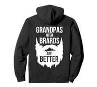 I nonni con la barba sono migliori nonno barbuto divertente Felpa con Cappuccio