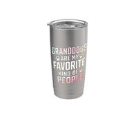 I nonni sono il mio tipo preferito di persone Cane Nonno Bicchiere termico in acciaio inox doppia parete