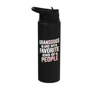 I nonni sono il mio tipo preferito di persone Cane Nonno Stainless Steel Insulated Water Bottle