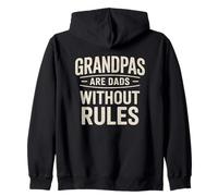 I Nonni Sono papà Senza Regole Felpa con Cappuccio