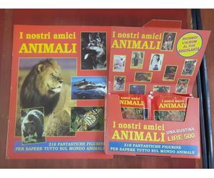 I Nostri Amici Animali Album vuoto + Box 50 Bustine Figurine Edizione Gallo