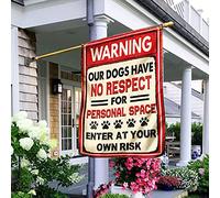 I Nostri Cani Non Hanno Rispetto Per Lo Spazio Personale Bandiera Da Cortile Bandiera Da Giardino Durevole Bandiere All'Aperto Decorazione Per Patio Esterni Fattoria S