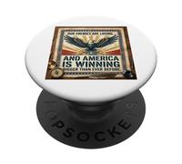 I nostri nemici stanno perdendo e l'America sta vincendo più grande PopSockets PopGrip Adesivo