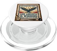 I nostri nemici stanno perdendo e l'America sta vincendo più grande PopSockets PopGrip per MagSafe