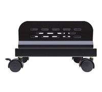 I/O Crest Slim Computer PC o UPS Metal Floor Stand with Adjustable Width and Locking Caster Wheels SY-ACC65093