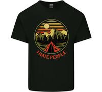 I Odio le Persone Divertente Campeggio All'Aperto Trekking T-Shirt Bambini