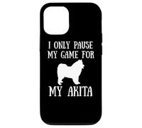 I Only Pause My Game For My Akita Gamer E-Sports Player Custodia per iPhone 12/12 Pro