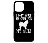 I Only Pause My Game For My Akita Gamer E-Sports Player Custodia per iPhone 12 mini